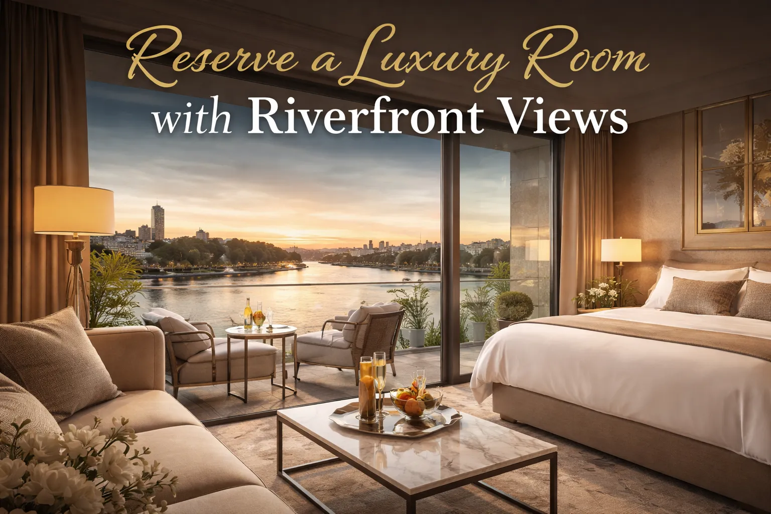 Reserve a Luxury Room with Riverfront Views
